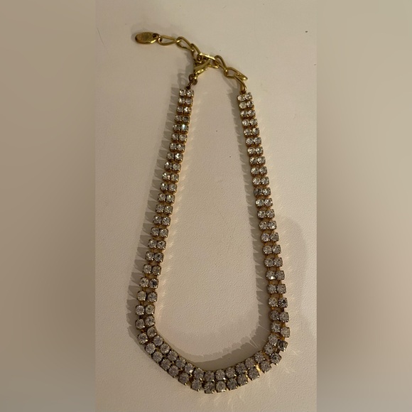 Gold Tone & Rhinestone Necklace - Picture 4 of 8